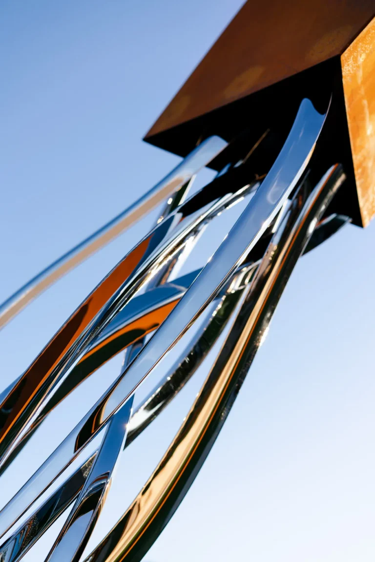 Beyond the Surface sculpture by Sam Hopkins at Perth Sky Sculpture Park